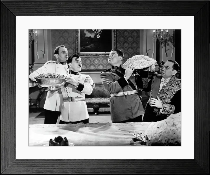 Framed Print : THE GREAT DICTATOR, Henry Daniell, Charlie Chaplin, Jack Oakie, Carter DeHaven, 1940