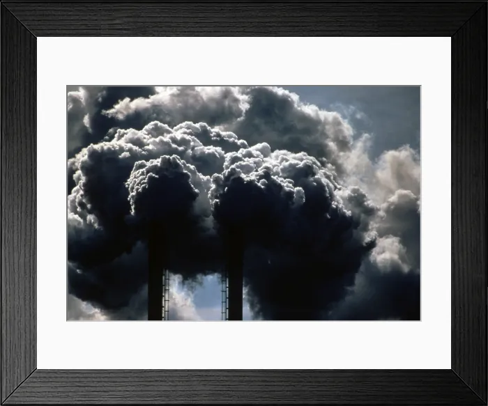 Framed Print : Dark smoke released into the air from burning discarded automobile batteries in Harris County near Houston Texas. Ca. 1973-75 Framed Print : Dark smoke released into the air from burning discarded automobile batteries in Harris County near Houston Texas. Ca. 1973-75