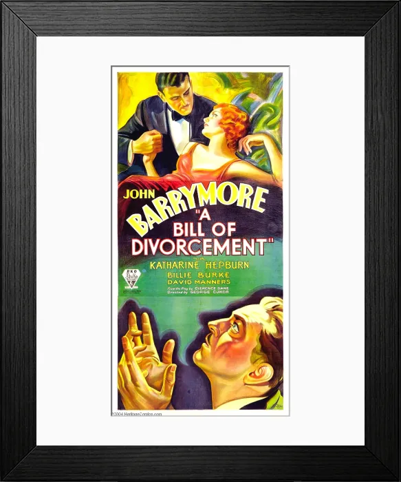 Framed Print : A BILL OF DIVORCEMENT, top from left: Paul Cavanagh, Katharine Hepburn, bottom: John Barrymore, 1932