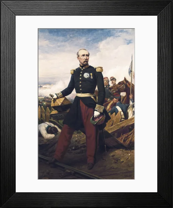 Framed Print : VERNET, Emil-Jean-Horace (1789-1863). Mac-Mahon, duke of Magenta. 1860. Oil on canvas. FRANCE. Versailles. National Museum of Versailles