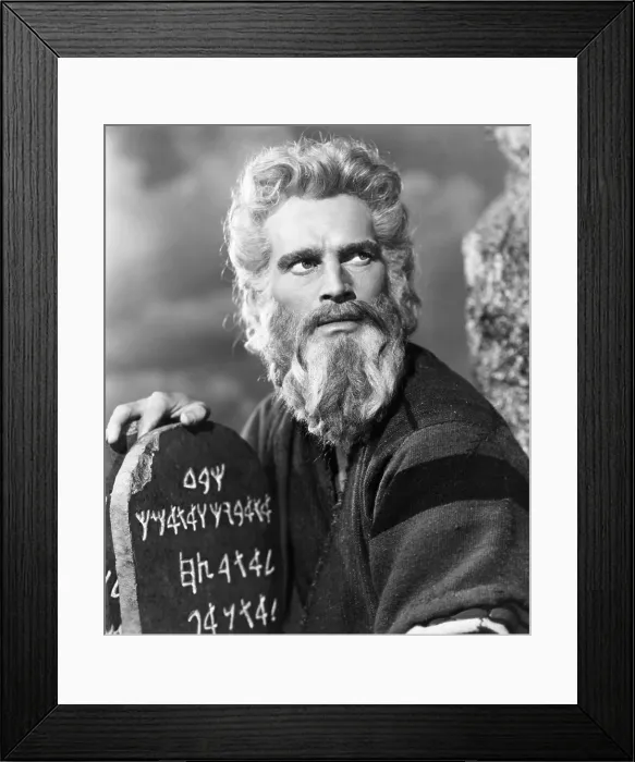 Framed Print : THE TEN COMMANDMENTS, Charlton Heston, 1956 Framed Print : THE TEN COMMANDMENTS, Charlton Heston, 1956