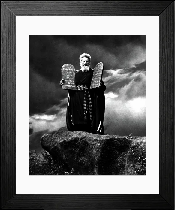 Framed Print : THE TEN COMMANDMENTS, Charlton Heston, 1956 Framed Print : THE TEN COMMANDMENTS, Charlton Heston, 1956