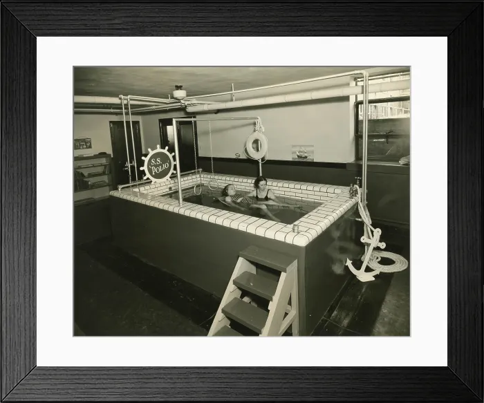 Framed Print : A child receives polio treatment at the Physiotherapy Department at Nashville Junior League Home for Crippled Children, April 1936. (BSLOC_2013_8_113) Framed Print : A child receives polio treatment at the Physiotherapy Department at Nashville Junior League Home for Crippled Children, April 1936. (BSLOC_2013_8_113)