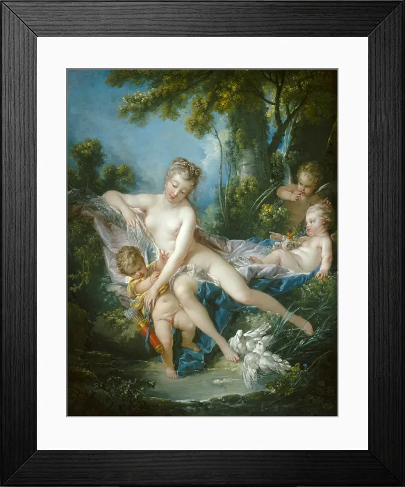 Framed Print : The Bath of Venus, by Francois Boucher, 1751, French painting, oil on canvas