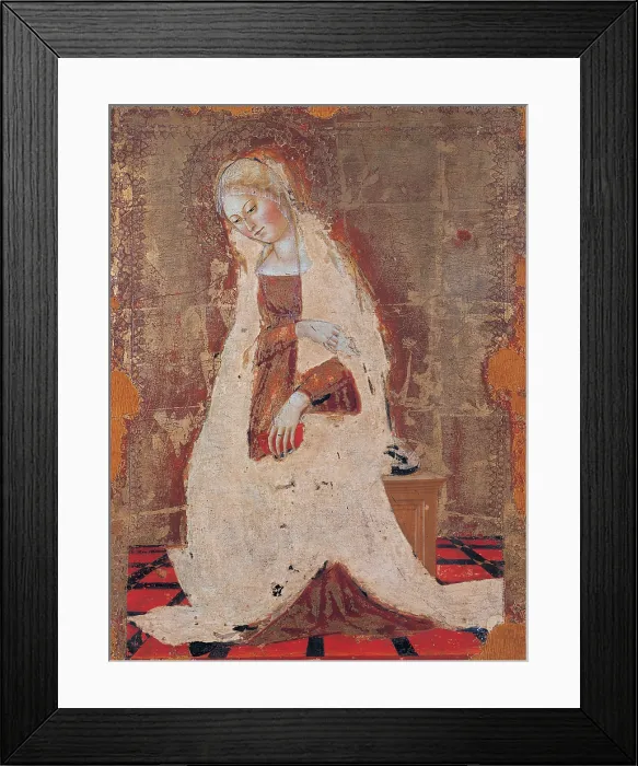 Framed Print : Fiduciario di Francesco, Martini Francesco di Giorgio, Annunciation, 1469, 15th Century, tempera and oil on panel, Italy, Tuscany, Siena