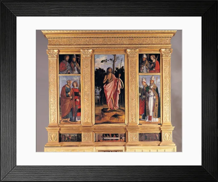 Framed Print : Cima da Conegliano Giovanni Battista known as Cima da Conegliano, Polyptych of San Fior di Sopra, 1505, 16th Century, panel, Italy, Veneto, San Fior di Sopra, Treviso Framed Print : Cima da Conegliano Giovanni Battista known as Cima da Conegliano, Polyptych of San Fior di Sopra, 1505, 16th Century, panel, Italy, Veneto, San Fior di Sopra, Treviso