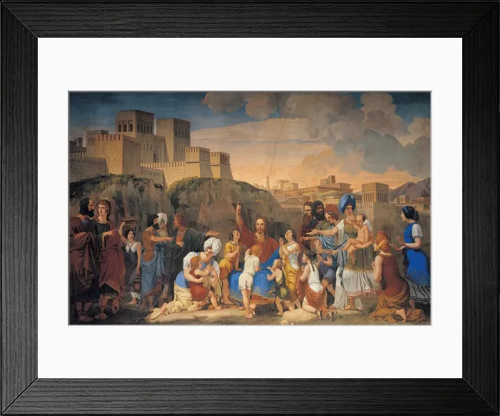 Framed Print : Demin Giovanni, Sinite Parvulos (Let the Little Ones), 1851, 19th Century, fresco, Italy, Veneto, Agordo, Belluno (157947) Everett CollectionMondadori Portfolio**US SALES ONLY**
