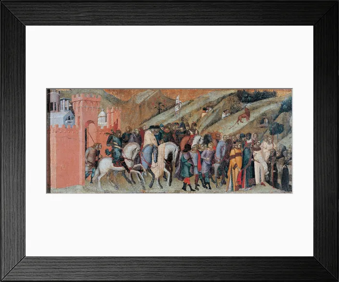 Framed Print : Lorenzetti Pietro, Carmine Altarpiece, 1329, 14th Century, tempera on panel transferred to canvas, Italy, Tuscany, Siena