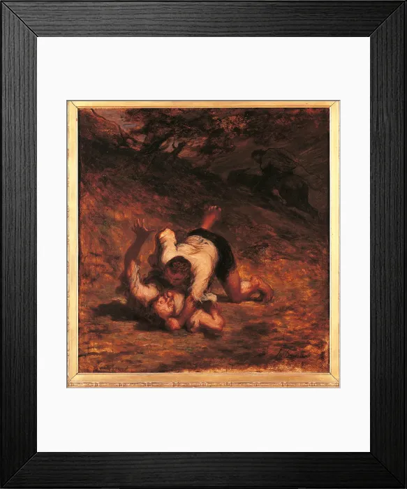 Framed Print : The Thieves and the Donkey, by Honor Daumier, 1858 about, 19th Century, oil on panel, cm 58, 5 x 56 - France, Ile de France, Paris, Muse dOrsay, RF844. All Framed Print : The Thieves and the Donkey, by Honor Daumier, 1858 about, 19th Century, oil on panel, cm 58, 5 x 56 - France, Ile de France, Paris, Muse dOrsay, RF844. All