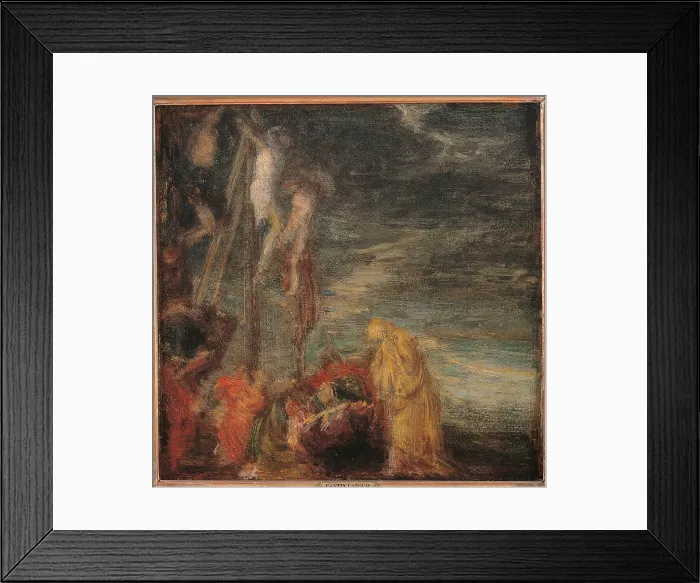 Framed Print : Christ Among the Thieves, by Henri Fantin-Latour, 19th Century, oil on canvas, cm 29, 5 x 30 - France, Ile de France, Paris, Muse dOrsay, RF1980-51. All