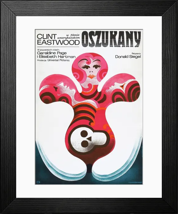 Framed Print : THE BEGUILED, Polish poster, 1971