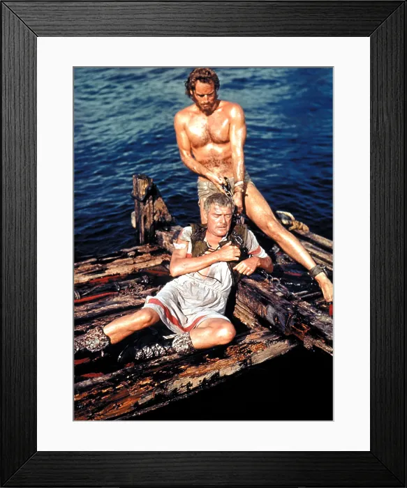 Framed Print : BEN-HUR, Jack Hawkins, Charlton Heston, 1959