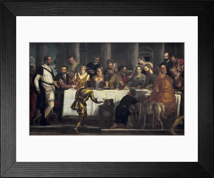 Framed Print : VERONESE, Paolo Caliari, called Paolo (1528-1588). The Marriage Feast at Cana. ca. 1560