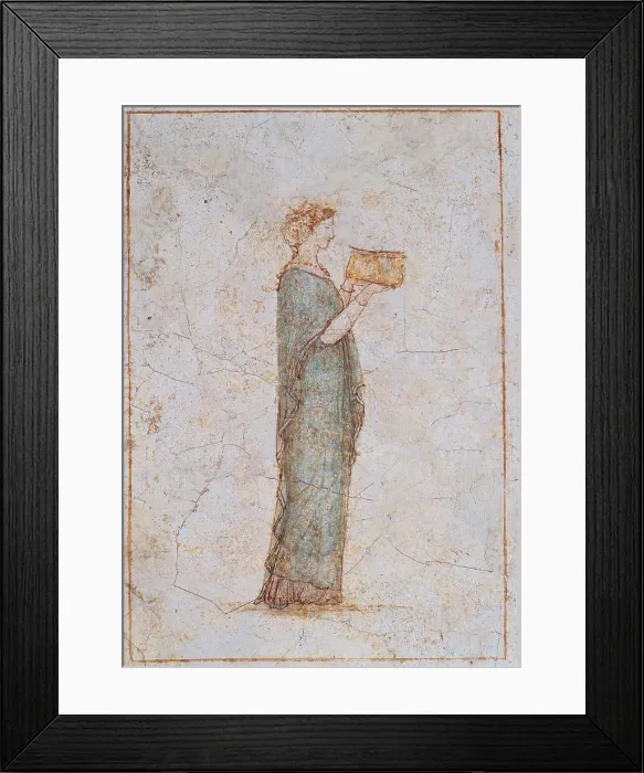 Framed Print : Unknown artist, Female figure holding a vase, 25, 1st Century, mural, Italy, Lazio, Rome, Palazzo Massimo alle Terme (163988) Everett CollectionMondadori Portfolio**US SALES ONLY** Framed Print : Unknown artist, Female figure holding a vase, 25, 1st Century, mural, Italy, Lazio, Rome, Palazzo Massimo alle Terme (163988) Everett CollectionMondadori Portfolio**US SALES ONLY**