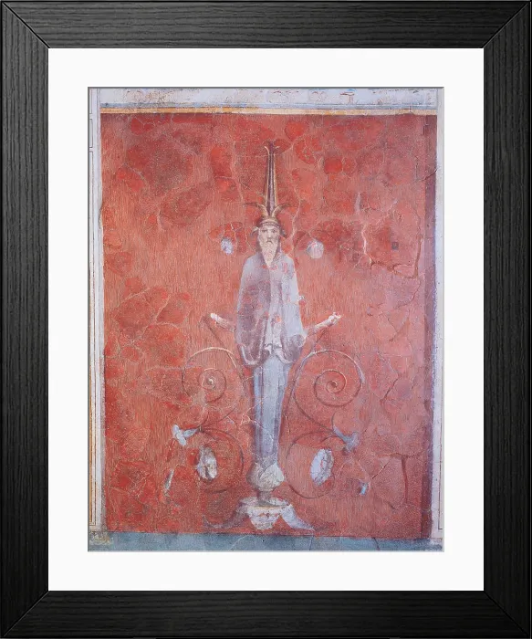 Framed Print : Unknown artist, Jupiter Ammon, 25, 1st Century, mural, Italy, Lazio, Rome, Palazzo Massimo alle Terme (163990) Everett CollectionMondadori Portfolio**US SALES ONLY**