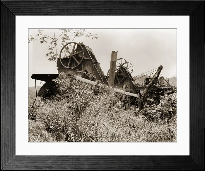 Framed Print : Abandoned French machinery at the site of the Panama Canal Framed Print : Abandoned French machinery at the site of the Panama Canal