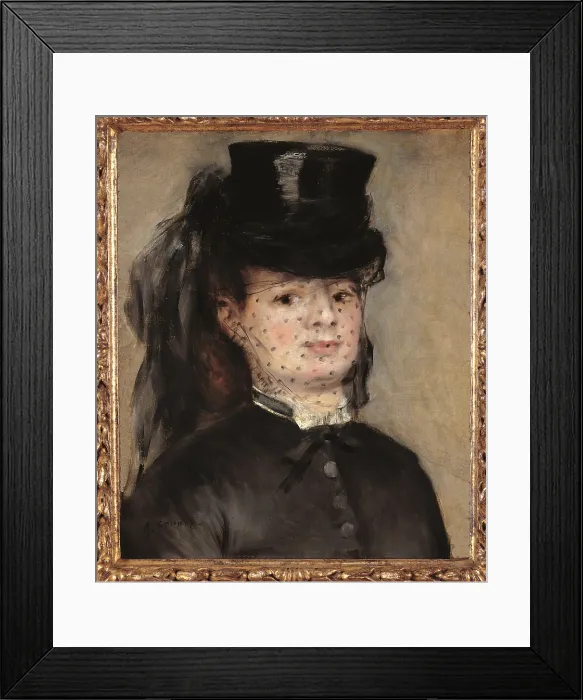 Framed Print : Madame Darras, by Pierre-Auguste Renoir, 19th Century, oil on canvas, cm 47, 5 x 39 - France, Ile de France, Paris, Muse dOrsay, RF1965-11. All