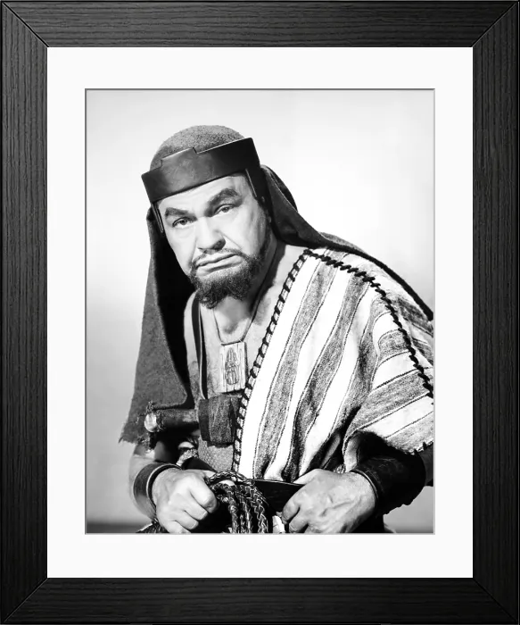 Framed Print : THE TEN COMMANDMENTS, Edward G. Robinson, 1956