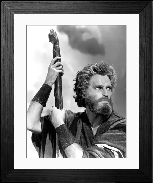 Framed Print : THE TEN COMMANDMENTS, Charlton Heston, 1956 Framed Print : THE TEN COMMANDMENTS, Charlton Heston, 1956