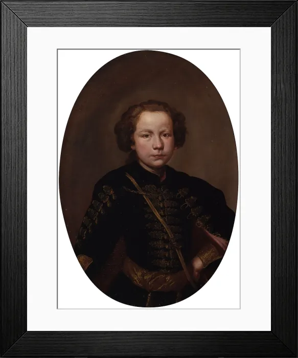 Framed Print : Portrait of a Young Man, by Giacomo Ceruti also known as il Pitocchetto and workshop, ca