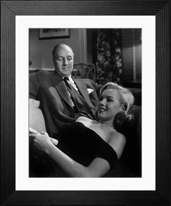 Framed Print : THE ASPHALT JUNGLE, Louis Calhern, Marilyn Monroe, 1950