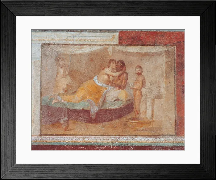 Framed Print : Unknown artist, Erotic Scene, 1st Century, mural, Italy, Lazio, Rome, Palazzo Massimo alle Terme (163994) Everett CollectionMondadori Portfolio**US SALES ONLY** Framed Print : Unknown artist, Erotic Scene, 1st Century, mural, Italy, Lazio, Rome, Palazzo Massimo alle Terme (163994) Everett CollectionMondadori Portfolio**US SALES ONLY**