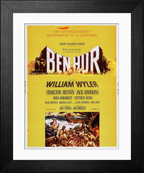 Framed Print : BEN-HUR, poster art, 1959