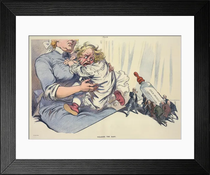 Framed Print : WEANING THE BABY Framed Print : WEANING THE BABY