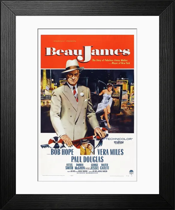 Framed Print : BEAU JAMES, US poster, from left: Bob Hope, Vera Miles, 1957