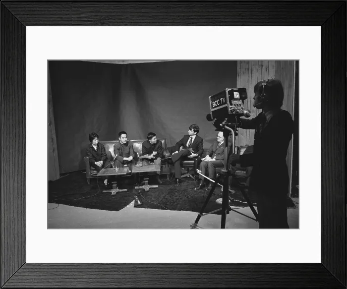 Framed Print : Chinese National Table Tennis Team at a television studio at Bethesda-Chevy Chase High School. March 17, 1972 Framed Print : Chinese National Table Tennis Team at a television studio at Bethesda-Chevy Chase High School. March 17, 1972