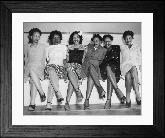 Framed Print : African American pin-up girls at Naval Air Station's Spring Formal Dance during World War 2. Seattle. April 10, 1944. (BSLOC_2013_14_186) Framed Print : African American pin-up girls at Naval Air Station's Spring Formal Dance during World War 2. Seattle. April 10, 1944. (BSLOC_2013_14_186)