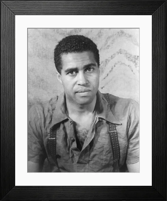 Framed Print : Actor Robert Earl Jones, in Langston Hughes DON'T YOU WANT TO BE FREE? 1938. He was the father of African American Actor, James Earl Jones. Portrait by Carl Van Vechten Framed Print : Actor Robert Earl Jones, in Langston Hughes DON'T YOU WANT TO BE FREE? 1938. He was the father of African American Actor, James Earl Jones. Portrait by Carl Van Vechten