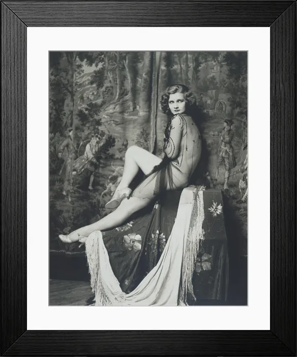 Framed Print : Actress and Ziegfeld girl Drucilla Strain. Full length portrait of Strain nude and draped in netting in front of tapestry. By Alfred Cheney Johnston, 1927-29 Framed Print : Actress and Ziegfeld girl Drucilla Strain. Full length portrait of Strain nude and draped in netting in front of tapestry. By Alfred Cheney Johnston, 1927-29