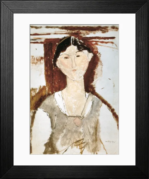 Framed Print : MODIGLIANI, Amedeo (1884-1920). Study for a Portrait of Beatrice Hastings. 1915. Artistic avant-gardes. Oil on canvas. ITALY. Milan. Antonio Mazzotta Foundation Framed Print : MODIGLIANI, Amedeo (1884-1920). Study for a Portrait of Beatrice Hastings. 1915. Artistic avant-gardes. Oil on canvas. ITALY. Milan. Antonio Mazzotta Foundation