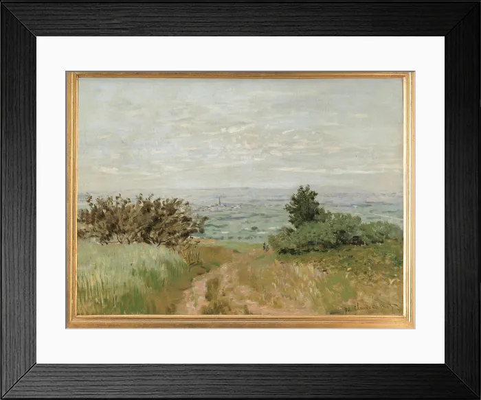 Framed Print : View of the Argenteuil Plain from the Sannois Hill, by Claude Monet, 1872, 19th Century, oil on canvas, cm 52 x 72 - France, Ile de France, Paris, Muse dOrsay. All