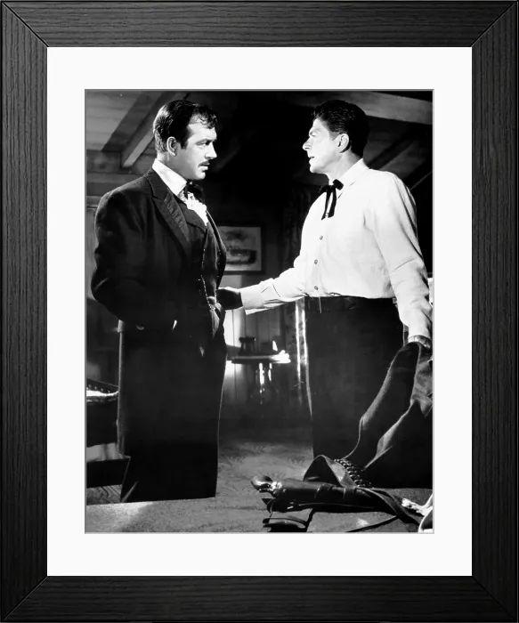 Framed Print : TENNESSEE'S PARTNER, from left, John Payne, Ronald Reagan, 1955
