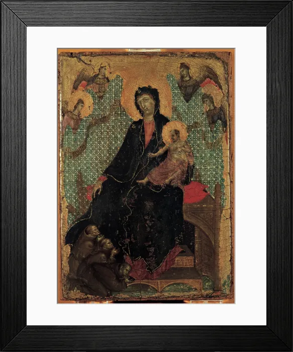 Framed Print : Duccio di Buoninsegna, Madonna of the Franciscans, 1290, 13th Century, tempera on panel, Italy, Tuscany, Siena