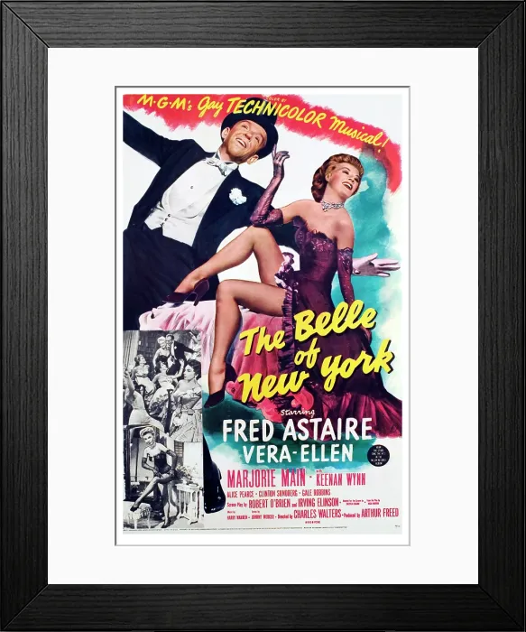 Framed Print : THE BELLE OF NEW YORK, Fred Astaire, Vera-Ellen, 1952
