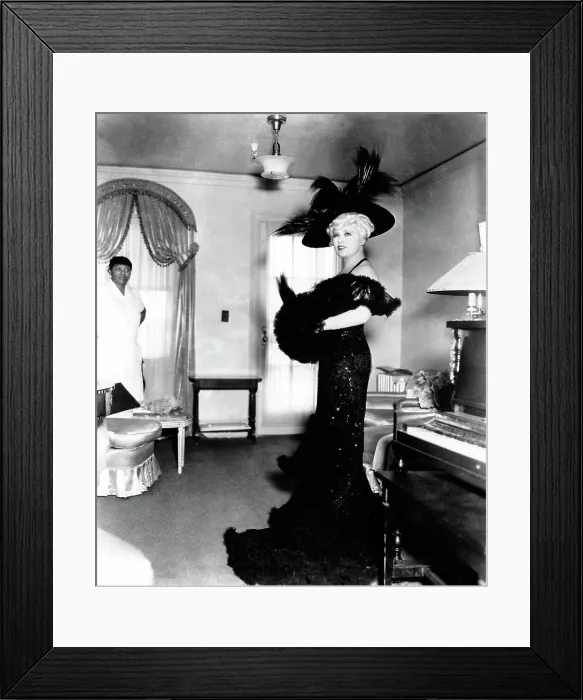 Framed Print : BELLE OF THE NINETIES, from left: Libby Taylor, Mae West, 1934