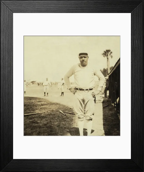 Framed Print : Babe Ruth, at Spring training in St. Petersburg, Florida, 1930. (BSLOC_2015_17_30)