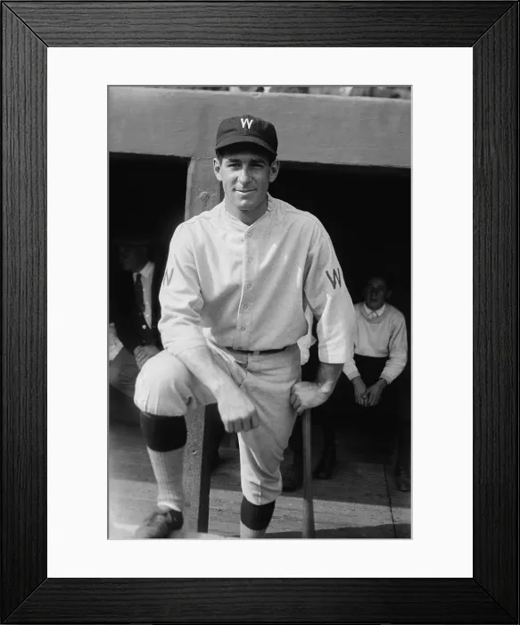 Framed Print : Washington Senators second baseman Bucky Harris during the 1924 World Series. He was then the youngest Major League player-manager at the age of 27. (BSLOC_2015_17_44) Framed Print : Washington Senators second baseman Bucky Harris during the 1924 World Series. He was then the youngest Major League player-manager at the age of 27. (BSLOC_2015_17_44)