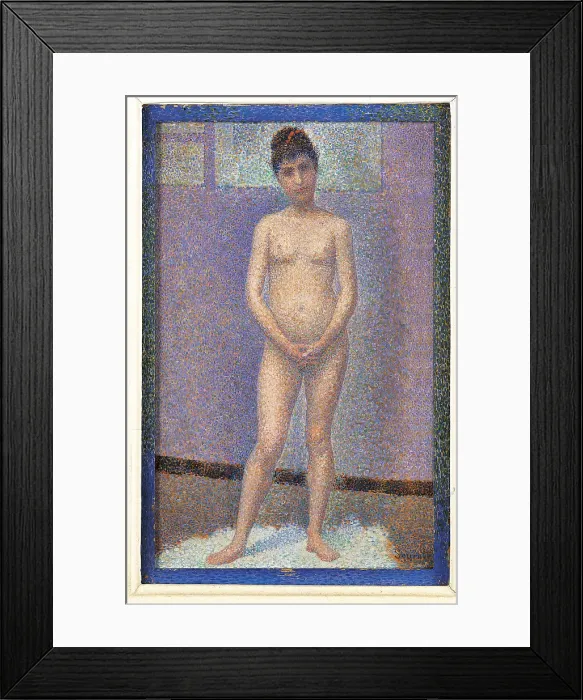 Framed Print : Model from the Front, by Georges Seurat, 1887, 19th Century, canvas, cm 25 x 16 - France, Ile de France, Paris, Muse dOrsay. All Framed Print : Model from the Front, by Georges Seurat, 1887, 19th Century, canvas, cm 25 x 16 - France, Ile de France, Paris, Muse dOrsay. All