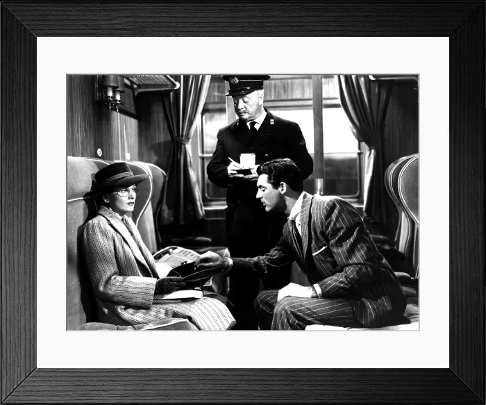 Framed Print : SUSPICION, Joan Fontaine, Billy Bevan, Cary Grant, 1941