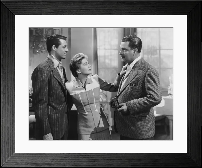 Framed Print : SUSPICION, from left: Cary Grant, Joan Fontaine, Nigel Bruce, 1941 Framed Print : SUSPICION, from left: Cary Grant, Joan Fontaine, Nigel Bruce, 1941