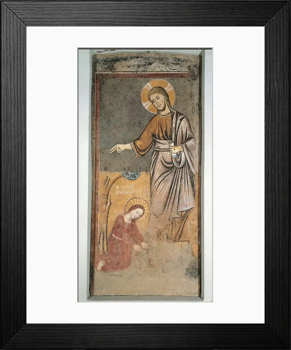 Framed Print : Noli me tangere, by Anonymous Lombard Artist, 1250 - 1299 about, 13th Century, - Italy, Lombardy, Milan, San Nazaro church. All