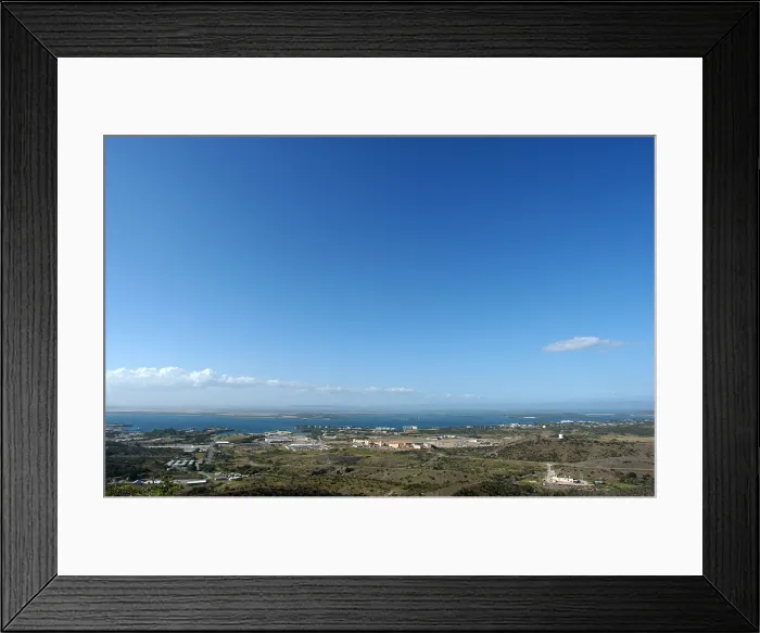 Framed Print : U.S. Naval Station Guantanamo Bay Cuba is located on 45 square miles of land and water at the southeastern end of Cuba. May 6 2010. Photo by:Everett Collection(BSLOC_2011_6_168)