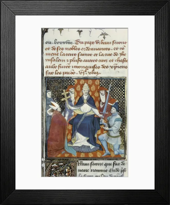 Framed Print : URBAN II (c. 1035 - 1099). Pope of the Catholic Church (1088-1099). He preached the First Crusade (1096-1099)