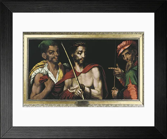 Framed Print : MORALES, Luis de (1515-1586). Christ before Pilate. 16th c. Mannerism art. Oil on wood. SPAIN. Madrid. St. Fernando Royal Academy Museum Framed Print : MORALES, Luis de (1515-1586). Christ before Pilate. 16th c. Mannerism art. Oil on wood. SPAIN. Madrid. St. Fernando Royal Academy Museum