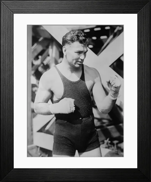 Framed Print : Jack Dempsey, the World Heavyweight Boxing Champion from 1919 to 1926. (BSLOC_2015_17_58)