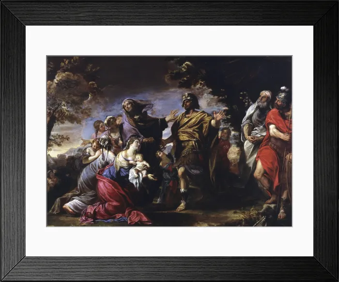 Framed Print : Volumnia in front of Coriolanus (Volumnia davanti a Coriolano), by Domenico Maria Canuti, 1672 - 1676, 17th Century, oil on canvas - Italy, Emilia Romagna, Bologna Framed Print : Volumnia in front of Coriolanus (Volumnia davanti a Coriolano), by Domenico Maria Canuti, 1672 - 1676, 17th Century, oil on canvas - Italy, Emilia Romagna, Bologna